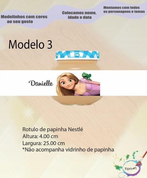 Rótulo Vidro Papinha-rapunzel