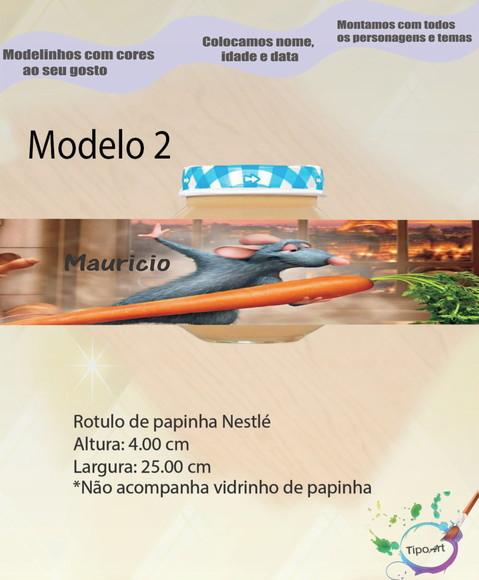 Rótulo Vidro Papinha-ratatouille