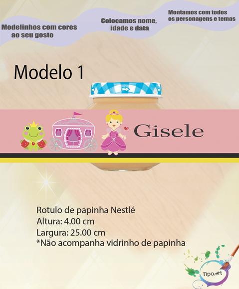 Rótulo Vidro Papinha-sapo