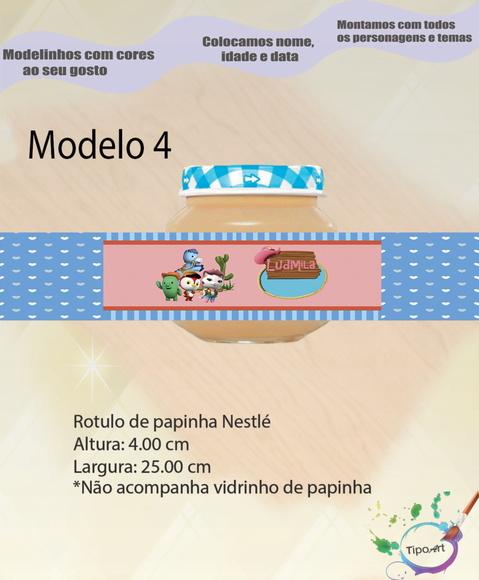 Rótulo Vidro Papinha-sheriff Calie do Oeste