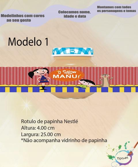 Rótulo Vidro Papinha-show da Luna