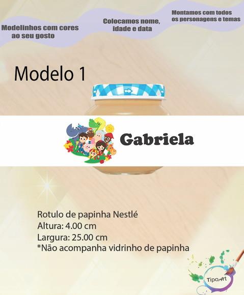 Rótulo Vidro Papinha-sitio do Pica Pau Amarelo