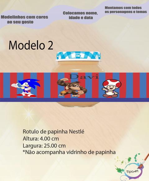 Rótulo Vidro Papinha-sonic