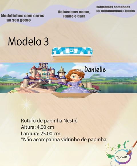 Rótulo Vidro Papinha-sofia