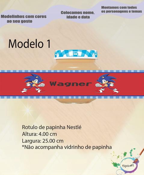 Rótulo Vidro Papinha-sonic