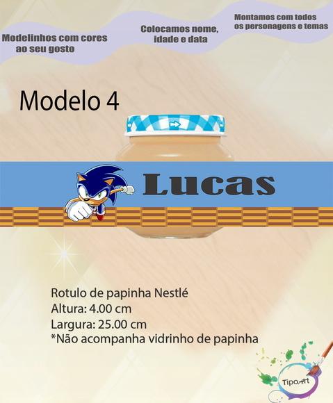 Rótulo Vidro Papinha-sonic