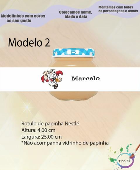 Rótulo Vidro Papinha-sp