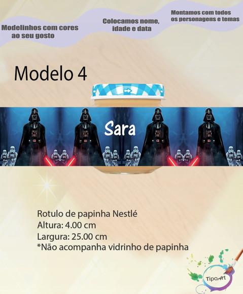Rótulo Vidro Papinha-starwars