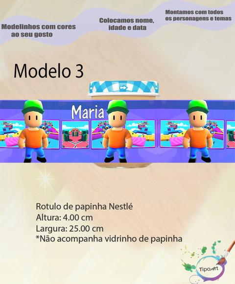 Rótulo Vidro Papinha-stumble Guys
