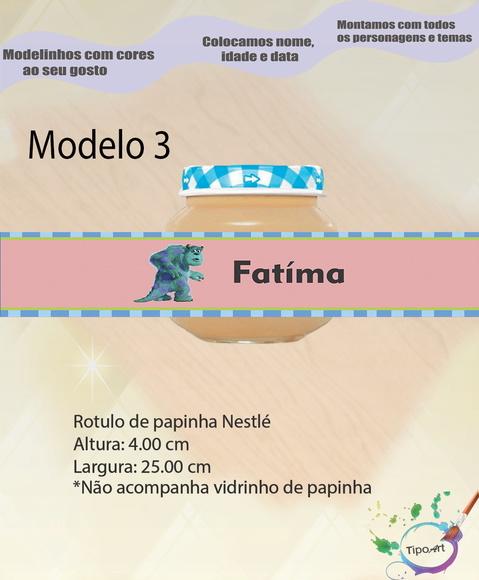Rótulo Vidro Papinha-sullivan
