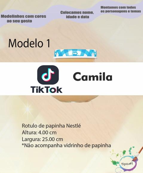 Rótulo Vidro Papinha-tik Tok