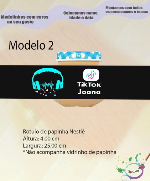 Rótulo Vidro Papinha-tik Tok