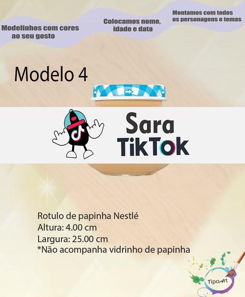 Rótulo Vidro Papinha-tik Tok