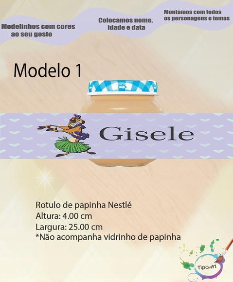 Rótulo Vidro Papinha-timão