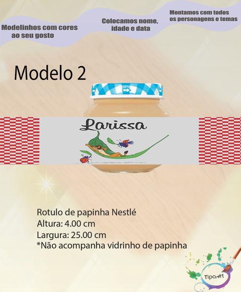 Rótulo Vidro Papinha-timão