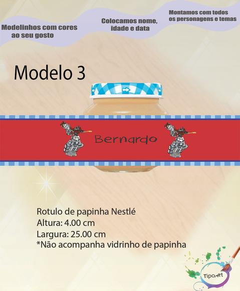 Rótulo Vidro Papinha-transformers