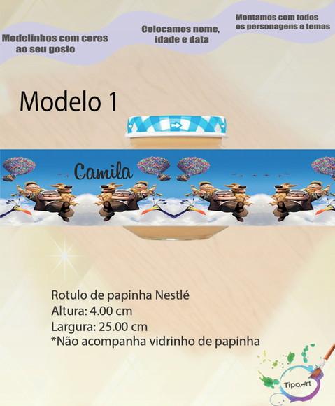 Rótulo Vidro Papinha-up Altas Aventuras