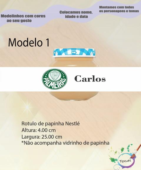 Rótulo Vidro Papinha-verdão