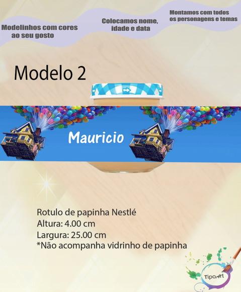Rótulo Vidro Papinha-up Altas Aventuras