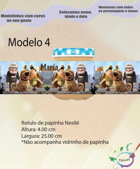 Rótulo Vidro Papinha-up Altas Aventuras