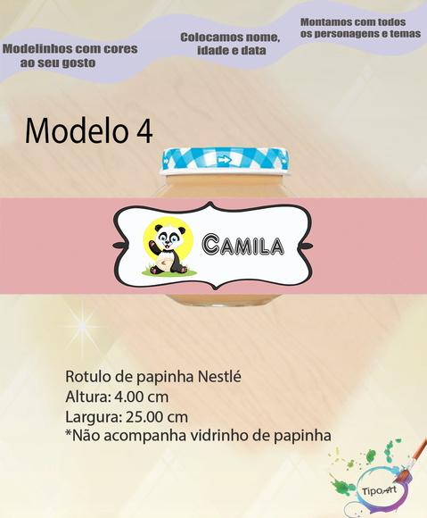 Rótulo Vidro Papinha-ursinho