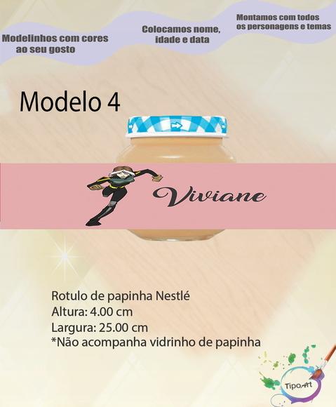 Rótulo Vidro Papinha-x Mens