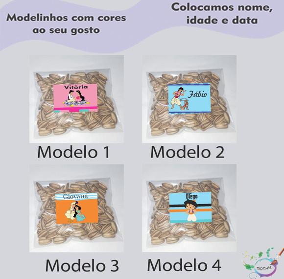 Saquinho Personalizado com Semente Girassol/aladim