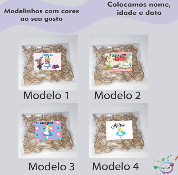Saquinho Personalizado com Semente Girassol/alice