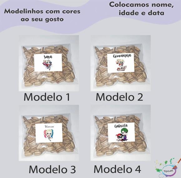 Saquinho Personalizado com Semente Girassol/arlequina