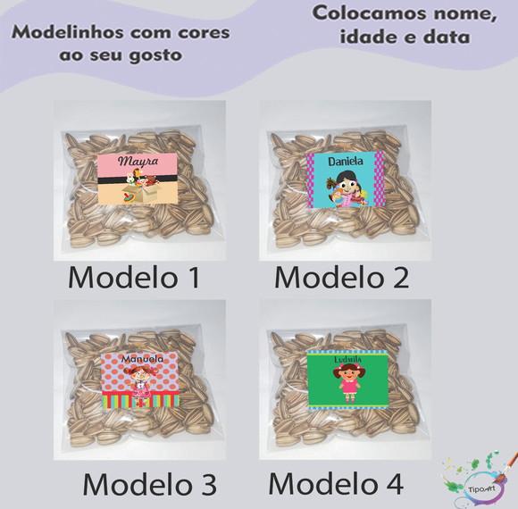Saquinho Personalizado com Semente Girassol/boneca