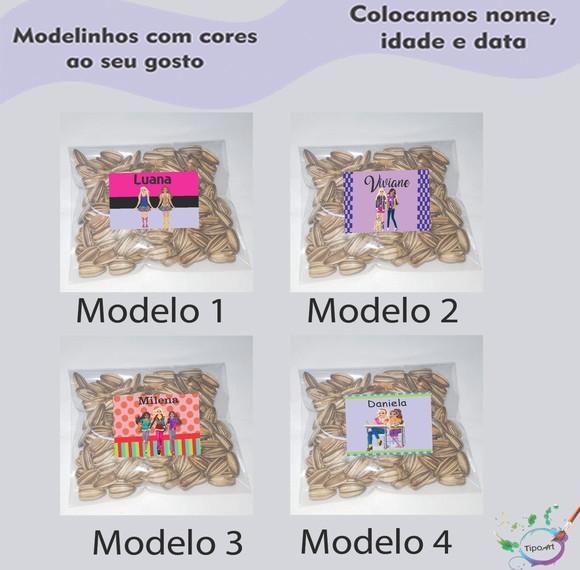Saquinho Personalizado com Semente Girassol/barbie