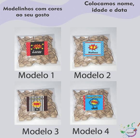 Saquinho Personalizado com Semente Girassol/bomba