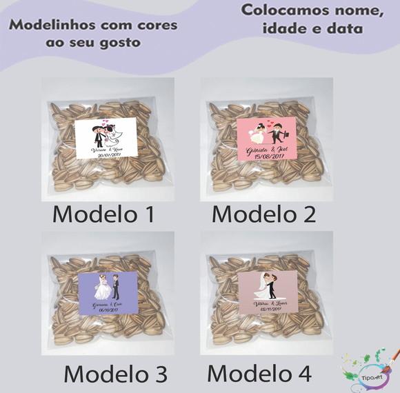 Saquinho Personalizado com Semente Girassol/casal