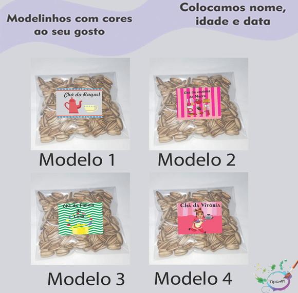 Saquinho personalizado com semente girassol/Chá de cozinha