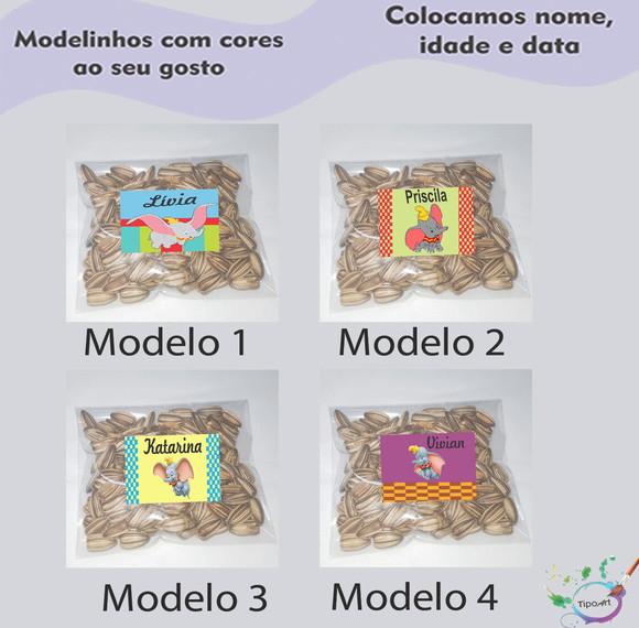Saquinho Personalizado com Semente Girassol/dumbo