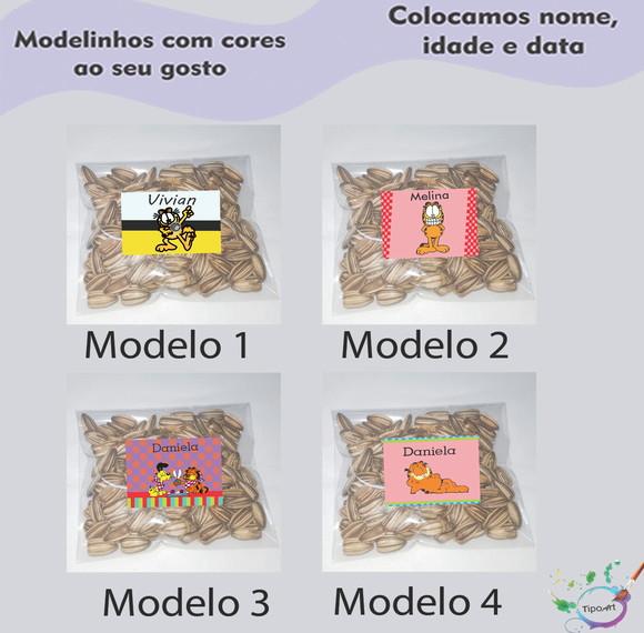 Saquinho Personalizado com Semente Girassol/garfield