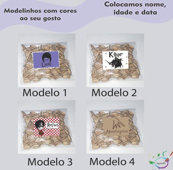 Saquinho Personalizado com Semente Girassol/harry Potter