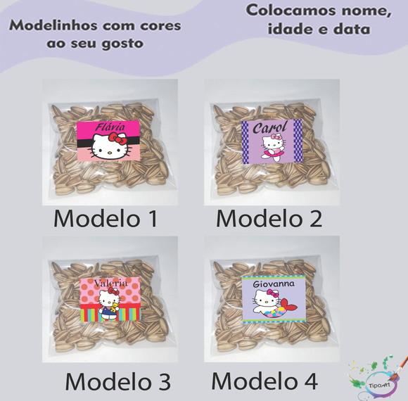 Saquinho Personalizado com Semente Girassol/hello Kitty