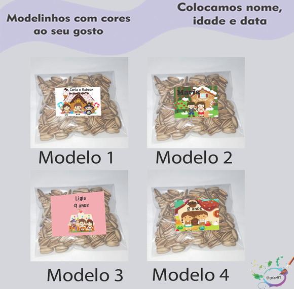 Saquinho Personalizado com Semente Girassol/joão e Maria