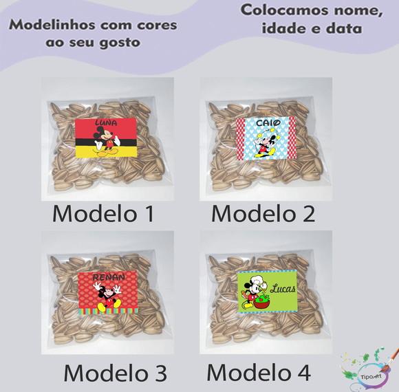 Saquinho Personalizado com Semente Girassol/mickey
