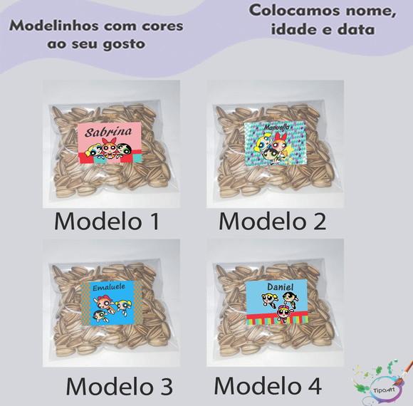 Saquinho Personalizado com Semente Girassol/meninas Poderosa
