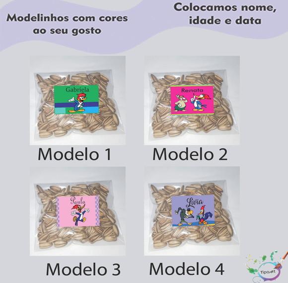 Saquinho Personalizado com Semente Girassol/pica Pau