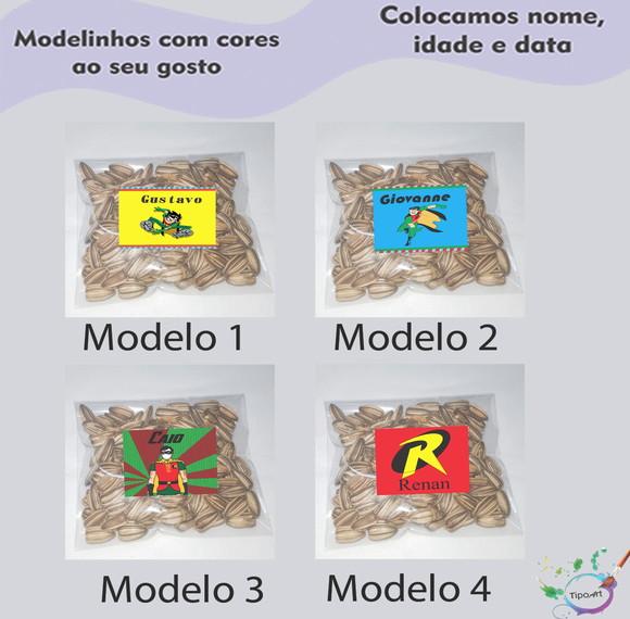 Saquinho Personalizado com Semente Girassol/robin
