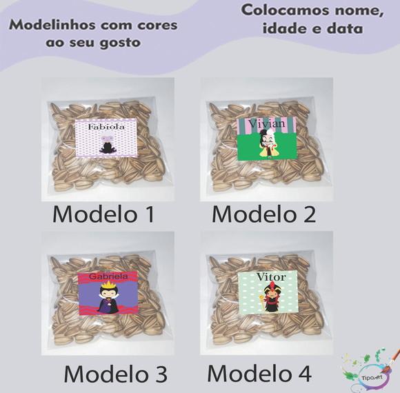Saquinho Personalizado com Semente Girassol/vilões
