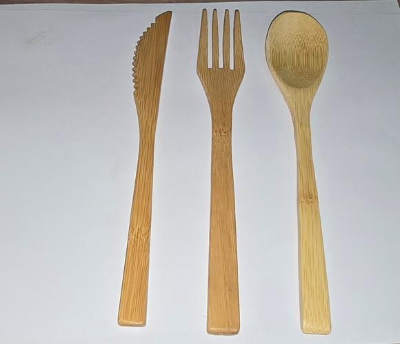 Talheres de Bambu-kit com 100 de Cada-pronta Entrega