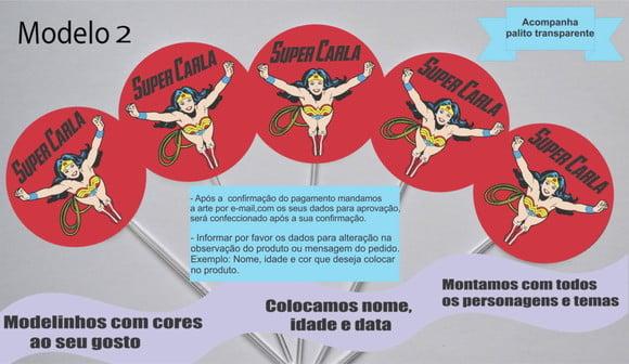 Topper - Mulher Maravilha