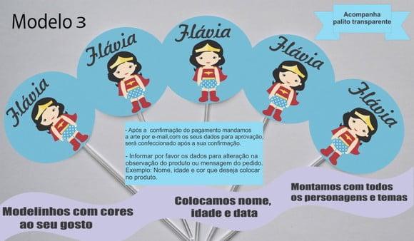 Topper - Mulher Maravilha