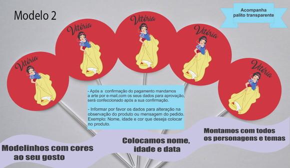 Topper -branca de Neve