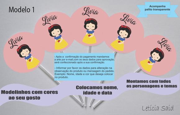 Topper -branca de Neve