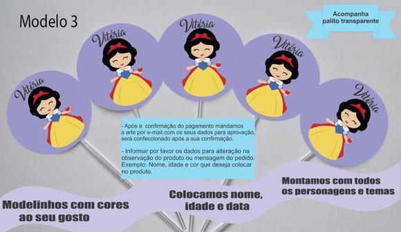 Topper -branca de Neve